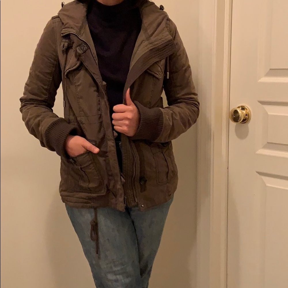 Abercrombie & Fitch Forest Green Military Jacket